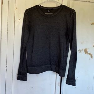 Crew Neck Grey Long Sleeve